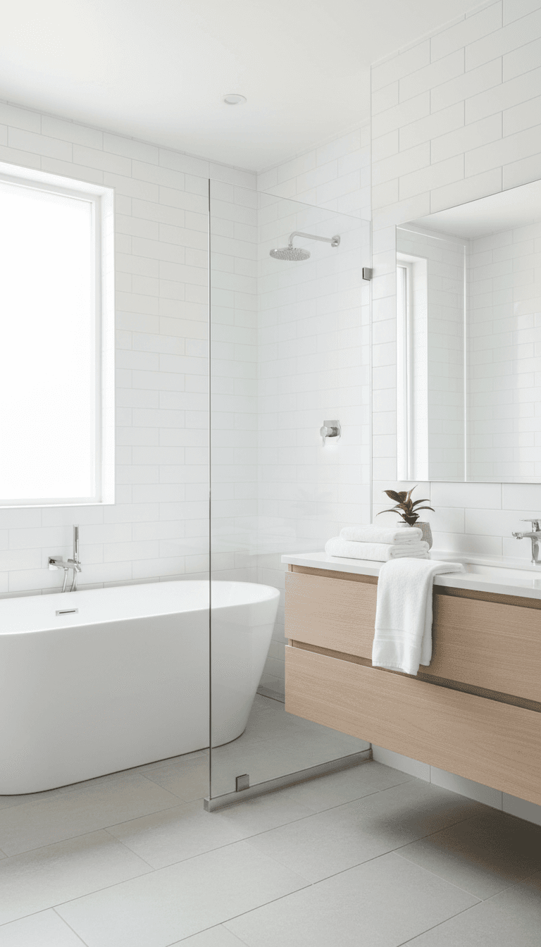 Bathroom after a thorough cleaning